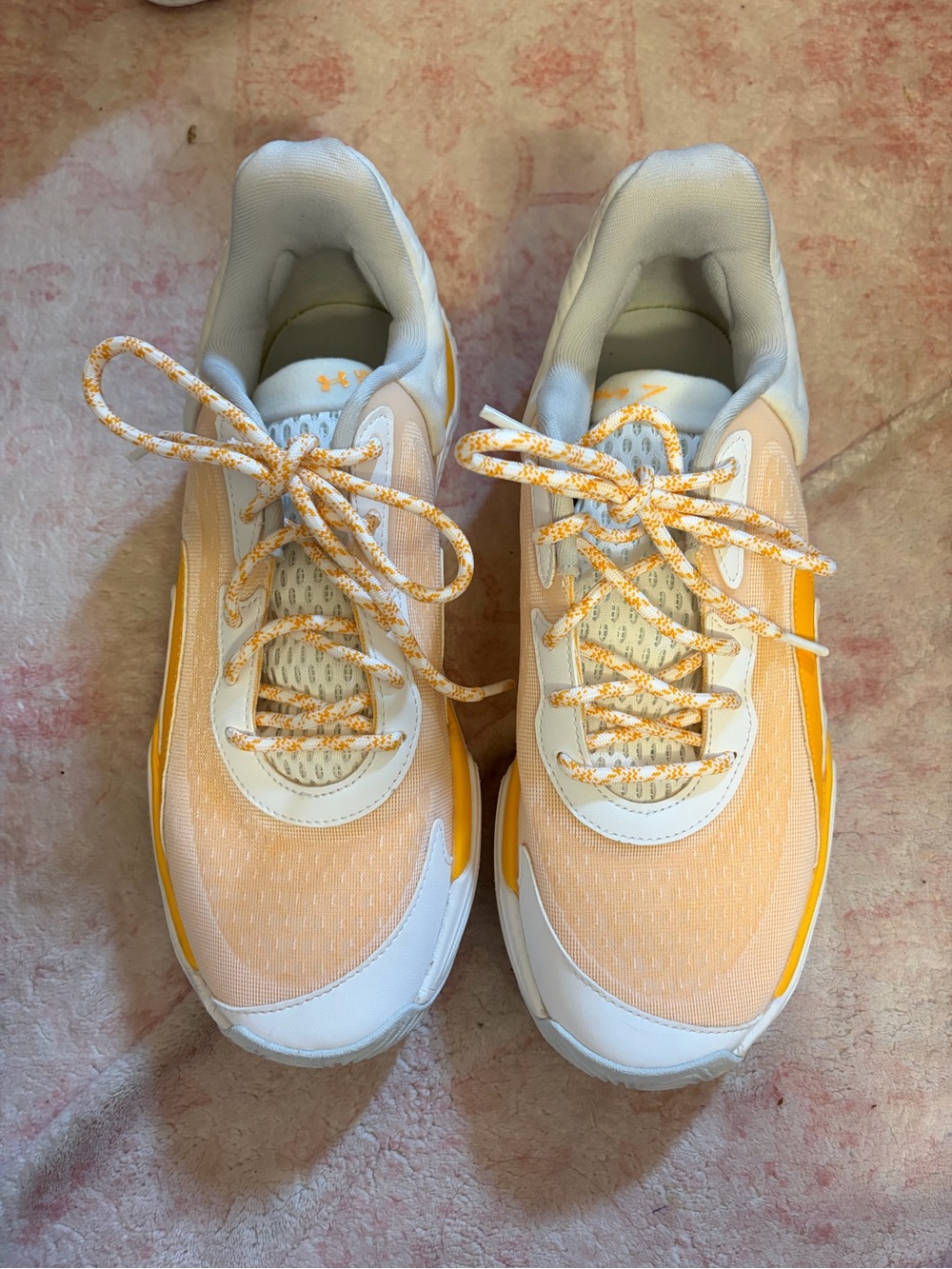 Women’s Lightweight Yellow & White Basketball Sneakers